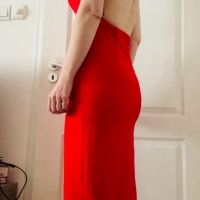 Дамска червена рокля с гол гръб, снимка 5 - Рокли - 39033296