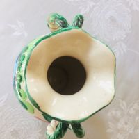 Красива винтидж ретро италианска ваза майолика, снимка 4 - Вази - 45491973