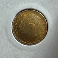Рядка Златна Монета Италия 20 Лири 1905г. Виктор Емануил III, снимка 2 - Нумизматика и бонистика - 45406652