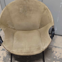 Кръгъл стол винтидж Lusch & Co, 1960г, снимка 1 - Столове - 44991887