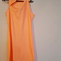 Рипсена рокля, цвят пъпеш, снимка 1 - Рокли - 45341859