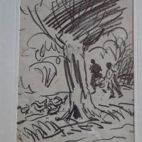 Рисунка с молив на худ. Златю Бояджиев, снимка 2 - Антикварни и старинни предмети - 45341742
