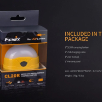 Къмпинг лампа Fenix CL20R LED - оранжева, снимка 7 - Къмпинг осветление - 45006971