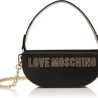 LOVE MOSCHINO 🍊 Дамска кожена чанта "BLACK & GOLD" нова с етикети, снимка 2 - Чанти - 45494551