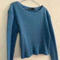 ZARA 2 къси сини блузи, снимка 2 - Блузи с дълъг ръкав и пуловери - 45429203