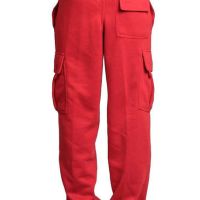Мъжки едноцветни карго панталони с много джобове и свободна кройка, 4цвята , снимка 17 - Панталони - 45659237