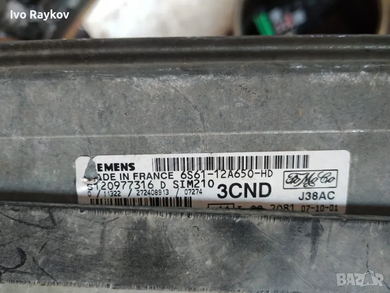 Двигател ЕКУ S120977316D 6S6112A650HD , Ford Fiesta 1.4 , снимка 1