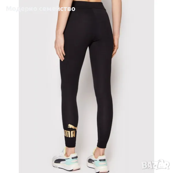 Дамски клин PUMA Essentials+ Metallic Logo Leggings Black, снимка 1