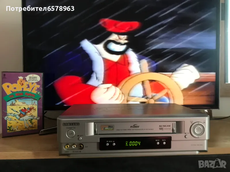 Видеокасета '' Попай моряка ''  VHS, снимка 1