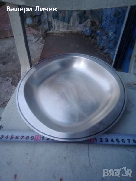 Посребрена чиния , снимка 1