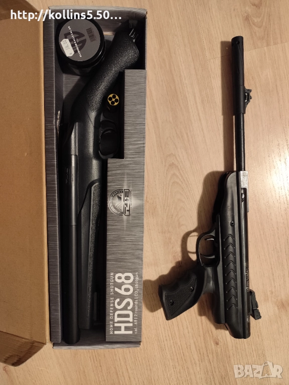 Въздушни и силни играчки - двуцевка и пистолет, снимка 1