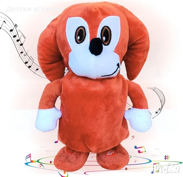 Sonic Плюшена играчка ходи и повтаря, Нъкъс, Knuckles , снимка 1