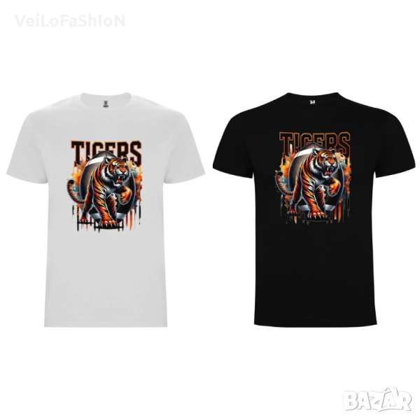 Нова мъжка тениска с Тигър - TIGERS , снимка 1