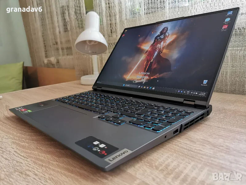 Продава се мощен геймърски лаптоп Lenovo Legion 5 Pro – Ryzen 5 5600H, RTX 3060, 16GB RAM, 512GB SSD, снимка 1