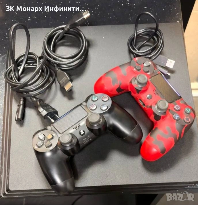 Playstation 4 / + два джойстика / + всички кабели , снимка 1