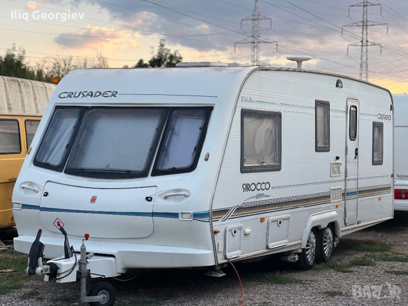 Каравана Elddis Crusader Sirocco-4xMotor Mover/TV/Двуосна/Тягов Акомулатор/Душ кабина, снимка 1