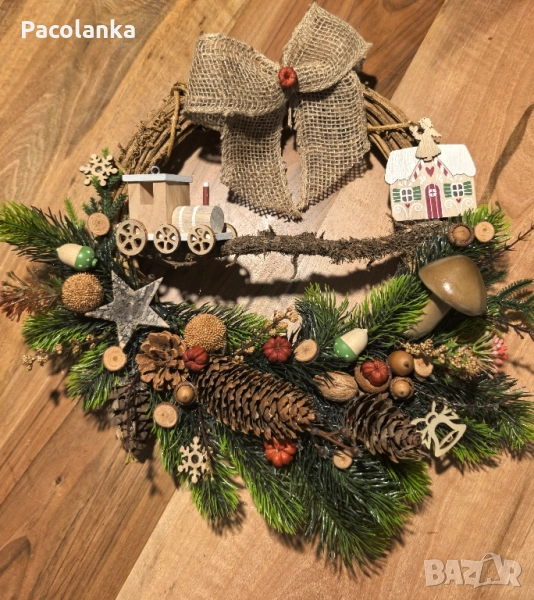 коледен венец "Коледно влакче" продаден, снимка 1
