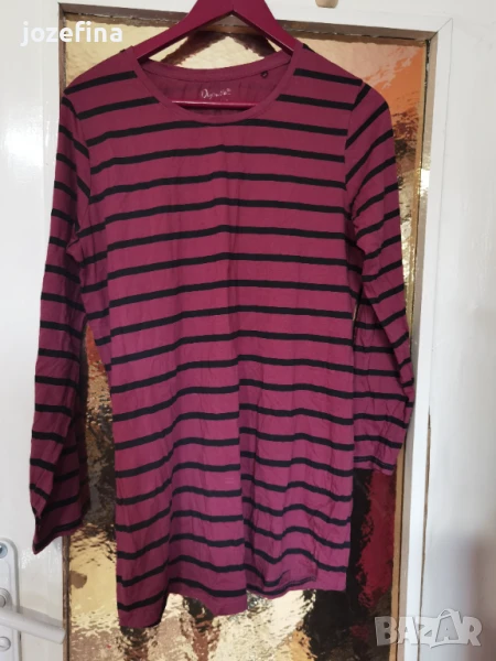 Мъжка памучна блуза с дълъг ръкав тънка, снимка 1