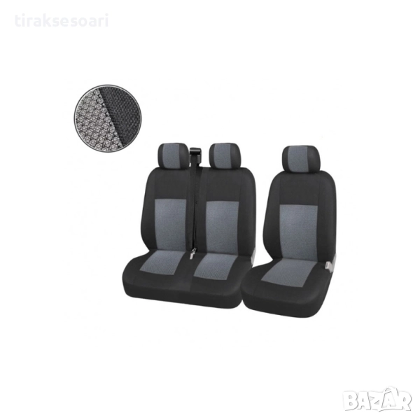 Тапицерия за бус 1+2 – текстилна, комплект за три предни седалки, снимка 1