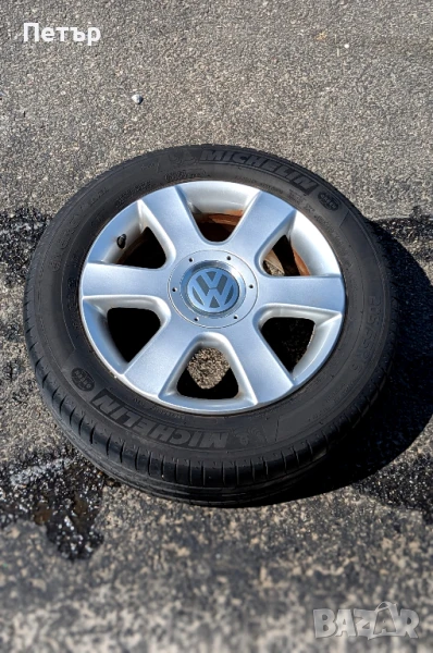 Комплект алуминиеви джанти с гуми Michelin 205/55 R16 за VW, снимка 1