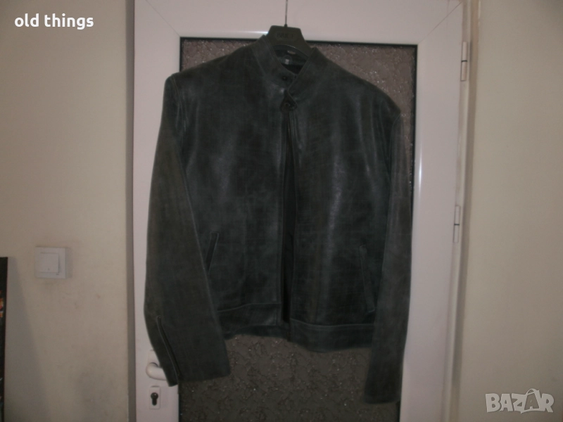 Мъжко кожено яке,телешка кожа,(ново), снимка 1
