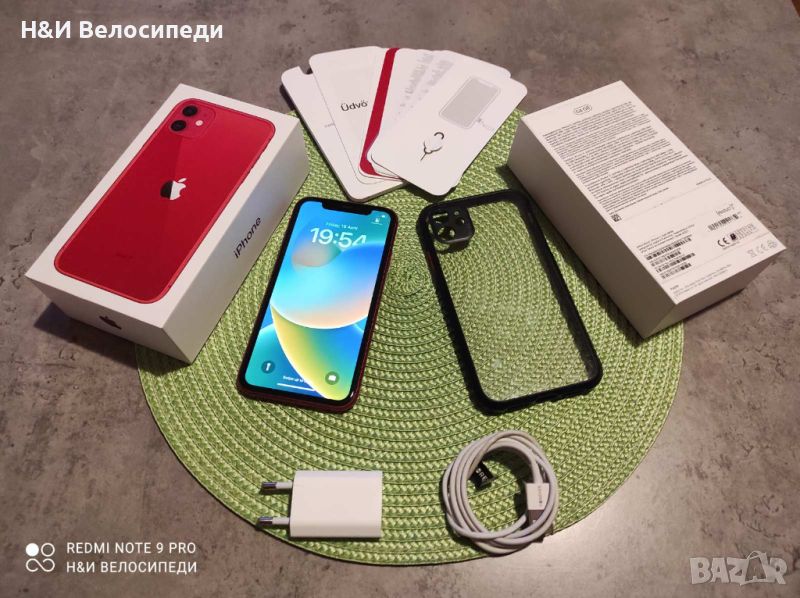 Iphone 11 Red 64 GB Перфектен !!!, снимка 1