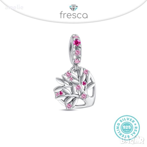 Талисман Fresca по модел тип Пандора 925 Pandora Tree of Love and Joy Charm. Колекция Amélie , снимка 1