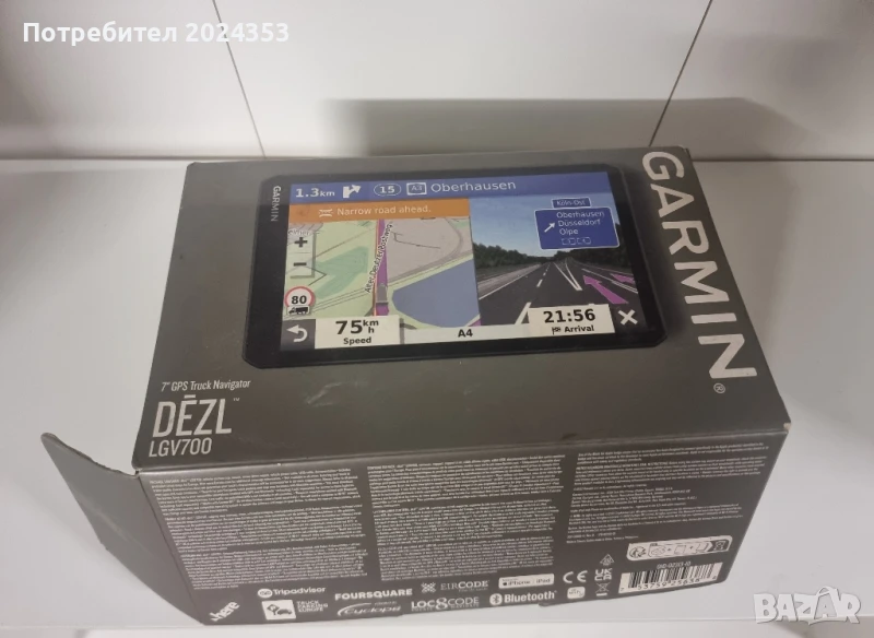 Garmin DEZL LGV700 навигация за камион, снимка 1