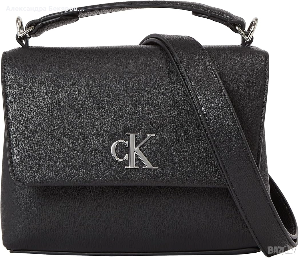 Дамска чанта Calvin Klein Jeans minimal monogram top handle 22 , снимка 1