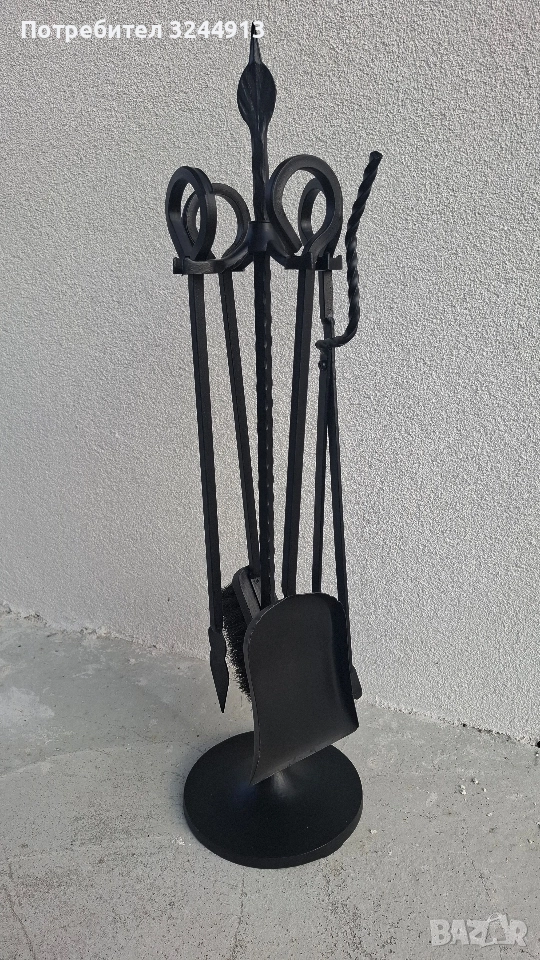 Прибори за камина пет части , снимка 1