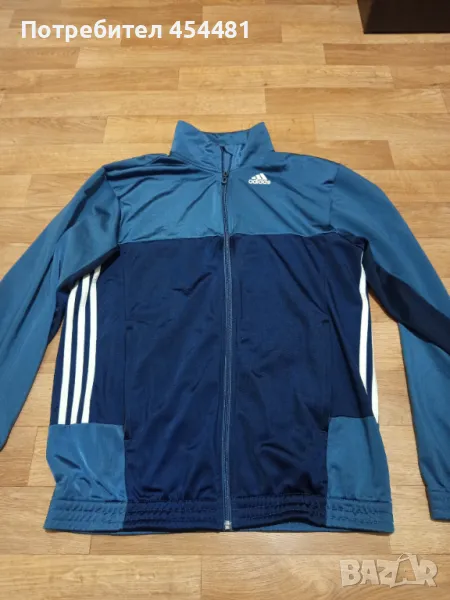 Adidas zip fleece mens sweater , снимка 1