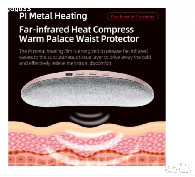 Менструален термо колан, снимка 1