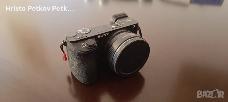 Фотоапарат Sony a6500 + адаптер Commlite Auto Focus Adapter EF-NEX, снимка 1