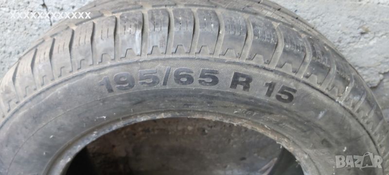 зимни гуми комплект continental 2 броя 195/65/r15 , снимка 1
