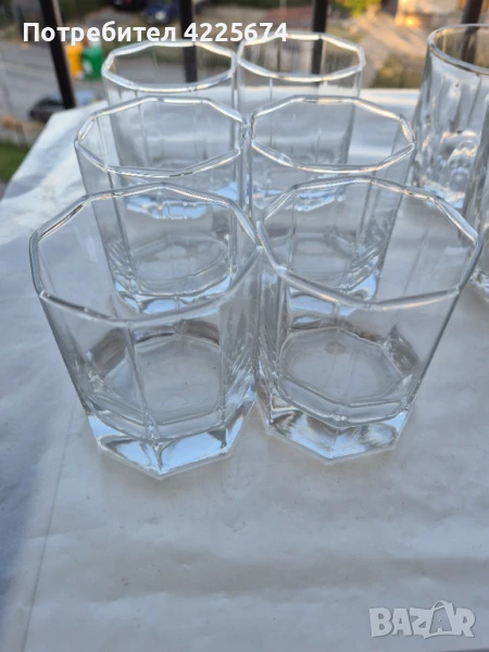 Продавам 6 бр. нови стъклени чаши, снимка 1