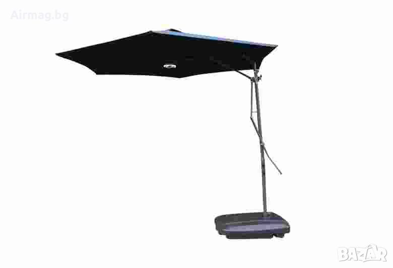 Градински чадър "Лале" LED осветление тъмно син UMB-006B, снимка 1