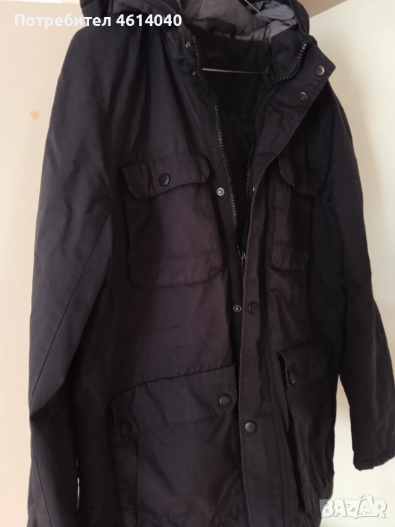 Яка с качулка топла мъжка Angelo Litroco размер L, снимка 1