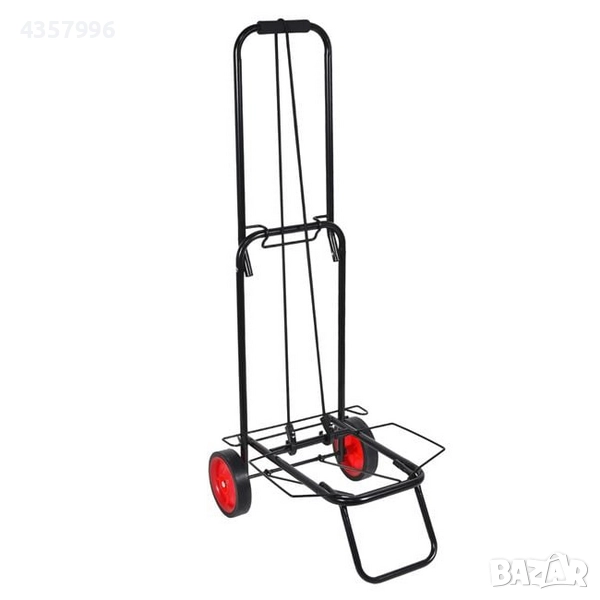 Товарна количка, До 45кг., Метал, Черна , снимка 1