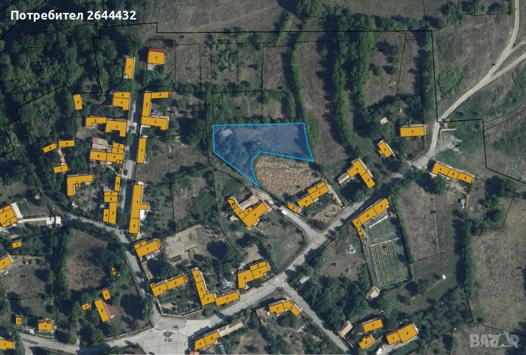 Имот в с. Мостич до гр. В. Преслав - 1814 кв.м. регулация/ток/вода/УПИ, снимка 1