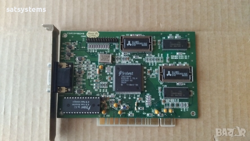 Видео карта TVGA Trident TGUI9440AGi 2MB PCI, снимка 1