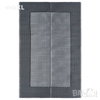 vidaXL Килим за открито, сив, 120x180 см, PP)SKU:310413, снимка 1