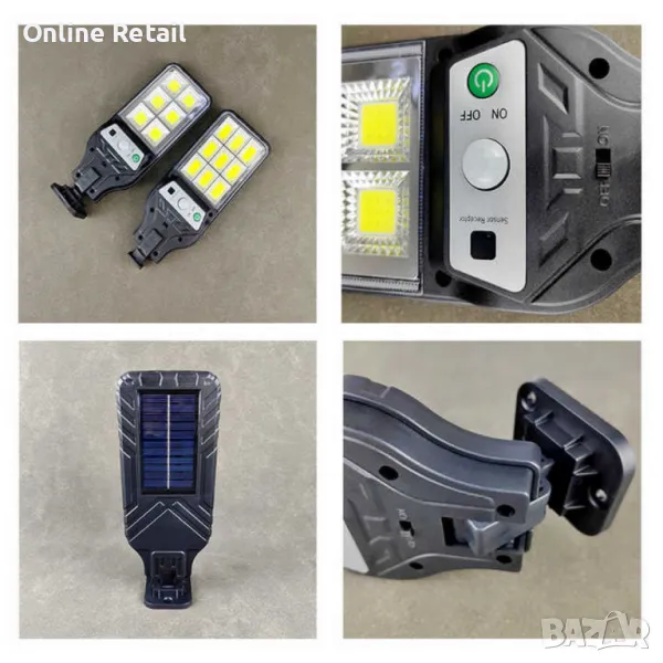 Соларна LED улична лампа IP55 6000К, снимка 1