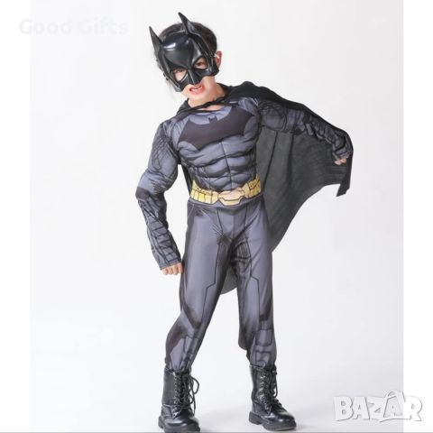 Детски костюм на Батман с мускули, маска и Ръкавица с изстрелвачка, снимка 7 - Други - 45465894
