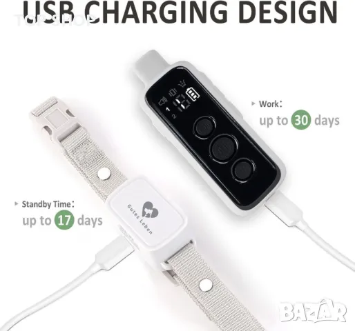 Нашийник за обучение на кучета против лай Citronella с дистанционно управление, снимка 6 - За кучета - 49866411