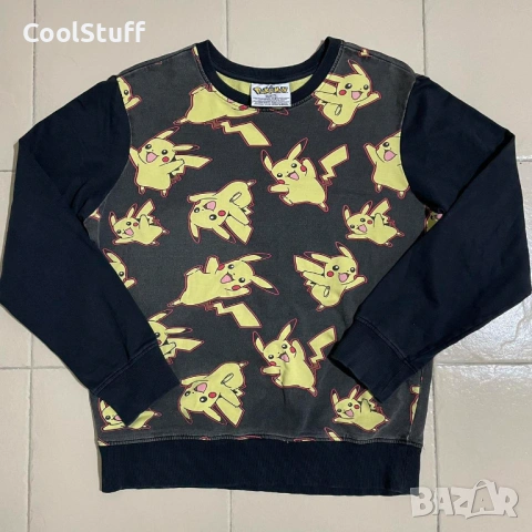 Pokemon Pikachu Рядка Блуза Унисекс Размер L
