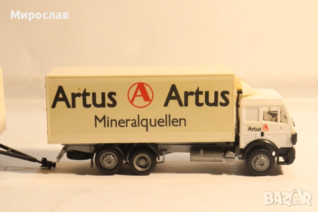 HERPA H0 1/87 MERCEDES BENZ TIR КОЛИЧКА КАМИОН МОДЕЛ, снимка 6 - Колекции - 53757516