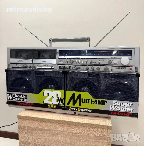 🔉Колекционерски ретро радиокасетофон SHARP GF-767 Z Boombox🔉