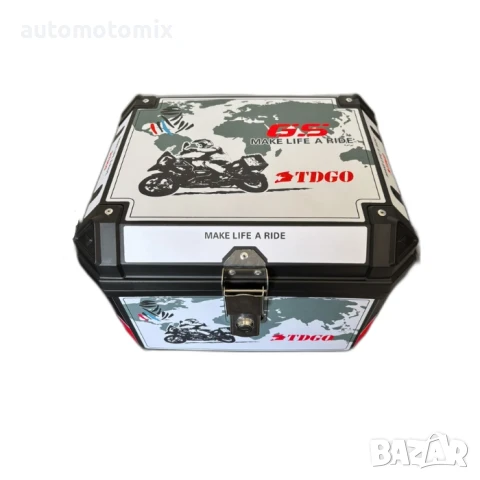 Куфар за мотор 45л.,Кутия за задната част на мотор, цветен - 721407