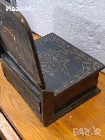 Винтидж дървена тоалетка, снимка 6 - Антикварни и старинни предмети - 52174946