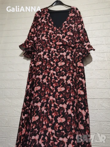 ДЪЛГА РОКЛЯ В КРАСИВИ ЦВЕТОВЕ 3XL